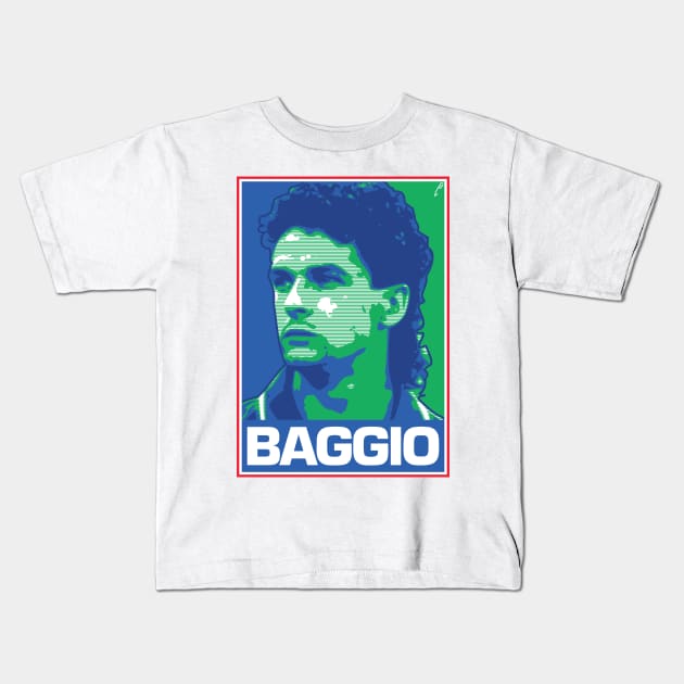 Baggio - ITALY Kids T-Shirt by DAFTFISH